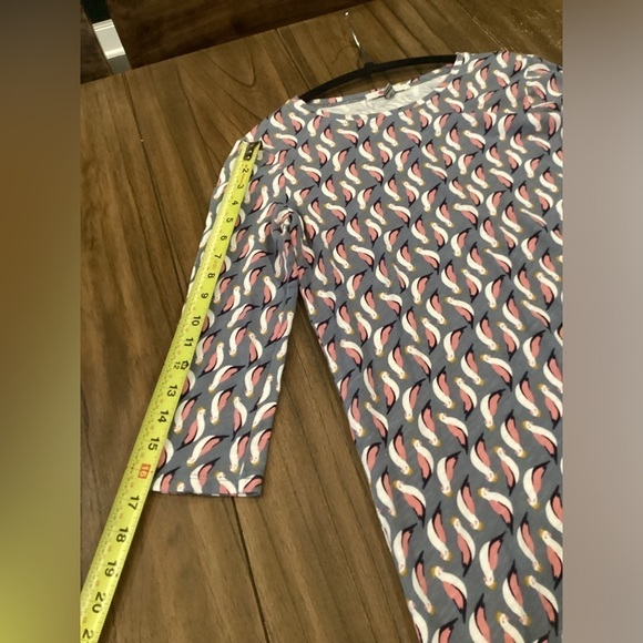 Boden Cotton mini Dress 3/4 sleeve Cockatoo Bird Novelty Print Fun Dress Size 2 - Picture 5 of 8